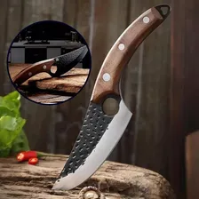 Faca Artesanal Para Carne Peixe Caça Pesca Camping Militar Foto mini 4