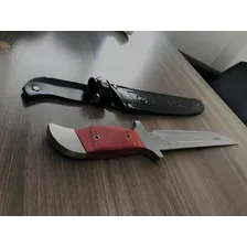 Faca Case Bowie Fulltang Bushcraft Caça Pesca Bainha Couro Foto mini  2