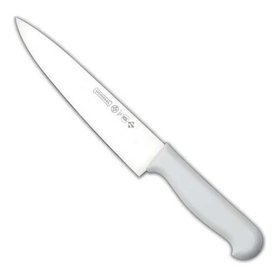Faca Cozinha Açougueiro Profissional Mundial 7 Aço Inox Cor Branco Foto 1
