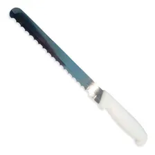 Faca Cozinha PĆ£o Fio Ondulado Chef Profissional 25cm Inox Foto mini 1