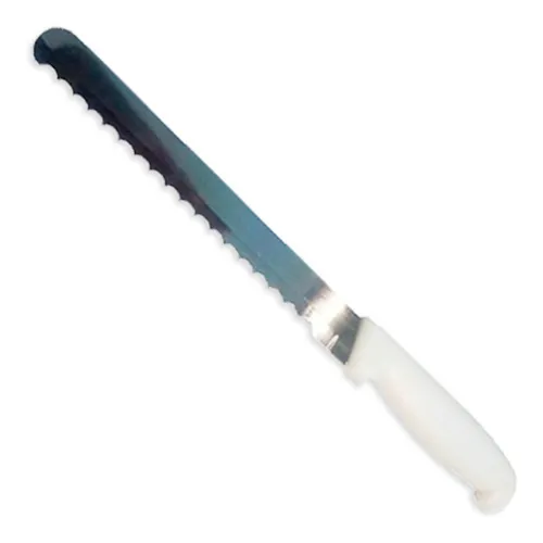 Faca Cozinha PĆ£o Fio Ondulado Chef Profissional 25cm Inox Foto 1