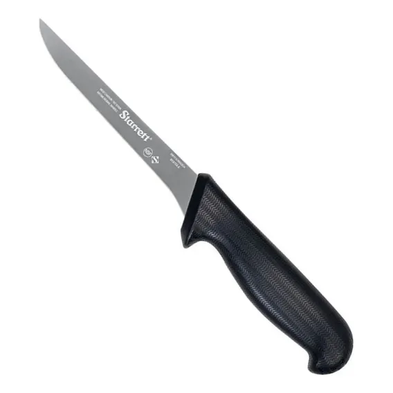 Faca Desossa 15cm Preta Reta Estreita Starrett Bkb104-6 Foto 1