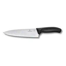 Faca Do Chef Victorinox Swiss Classic Com Sulcos 20cm Preta Foto mini 1