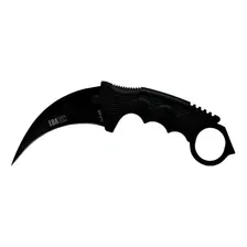 Faca Esportiva Csgo Karambit Black Afiada Punho Polímero Foto mini  2