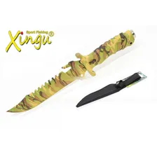Faca Esportiva Xingu Xv2563 Camuflada + Bainha Foto mini 1