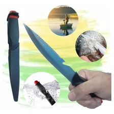 Faca Flutuante Para Pesca Esportiva Aventura Bainha Plástica Foto mini 1