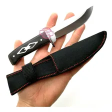 Faca Full Tang Versátil 19cm Super Afiada Cabo Madeira + Bainha Cor Preto Foto mini 1