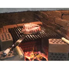 Faca Gaúcha Churrasco 8 Inox Cabo Curvo Chifre Madeira Osso Foto mini 2