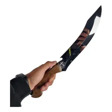 Faca Kukri Full Tang Artesanal De Churrasco 3mm Aço Madeira Foto mini 2