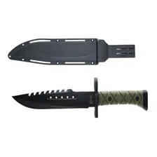 Faca Militar Tatico Modelo Rambo Policial C/ Bainha P/cinto Foto mini 1