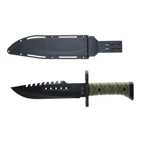 Faca Militar Tatico Modelo Rambo Policial C/ Bainha P/cinto Foto 1