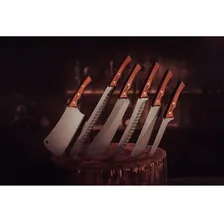 Faca Para Carne 8 Churrasco Black Inox/madeira Tramontina Cor Madeira Foto mini 4