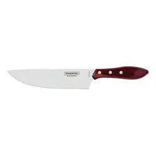 Faca Para Carne 8 Tramontina Inox Cabo Vermelho Polywood Foto mini 1