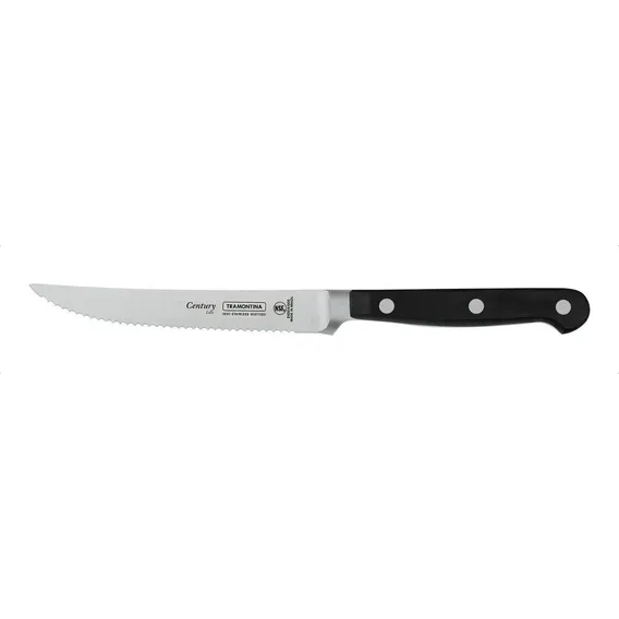 Faca Para Churrasco/frutas Tramontina Inox Century 5'' Preto Foto 1