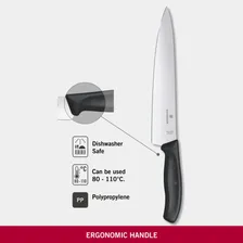 Faca Para Fatiar Swiss Classic 22cm Preta Victorinox Foto mini  3