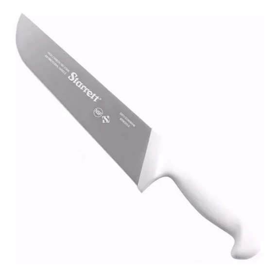 Faca Profissional Açougueiro 20cm/8'' Cabo Branco Starrett Foto 1