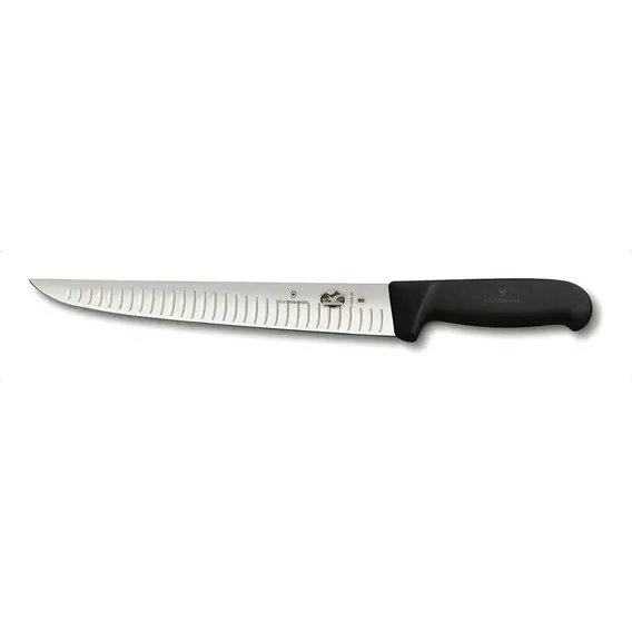 Faca Profissional Churrasco Victorinox Sulcos Lâmina 25cm Cor Cinza Claro Foto 1