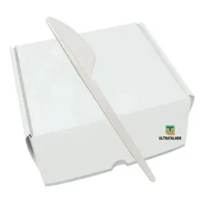 Faca Refeição Descartavel Branco 16cm Ultratalher C/1000 Foto mini 1