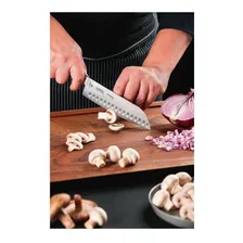 Faca Santoku Century Tramontina 5'' Aço Inox Preto Foto  mini 1