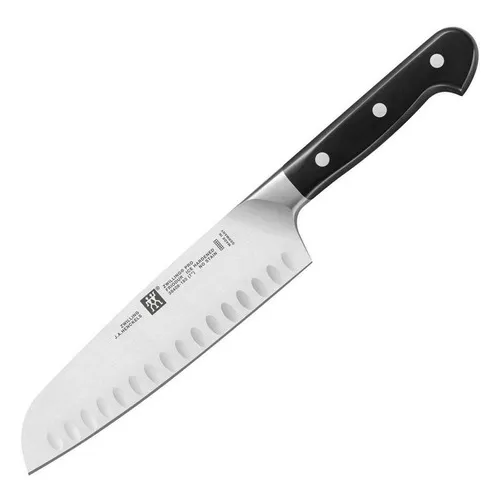 Faca Santoku Com Alveolos 7'' Polegadas Pro Zwilling Cor Cinza Foto 1