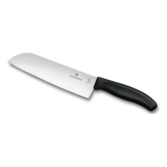Faca Santoku Estilo Japonês 29cm Swiss Class Victorinox Cor Inox/Preto Foto 1