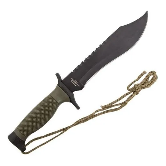 Faca sobrevivência scorpion aço inox corpo 38,5cm Nautika cor preto Foto 1