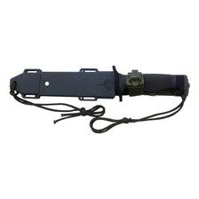 Faca sobrevivência scorpion aço inox corpo 38,5cm Nautika cor preto Foto mini 4