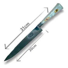 Faca Solingen Guazubira Prata 600 Ouro 12k 20cm Foto mini 2