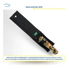 Faca Tática Ntk Diutac Pesca Caça Trilha Camping Aço Inox Foto mini 4