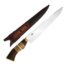 Faca Tradicional Para Churrasco Sg 10'' Aço Cirúrgico Imbuia Foto mini 1