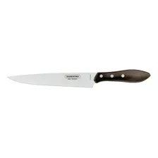 Faca Tramontina Para Carne 8 Em Aço Inox E Cabo Castanho Po Foto mini 1