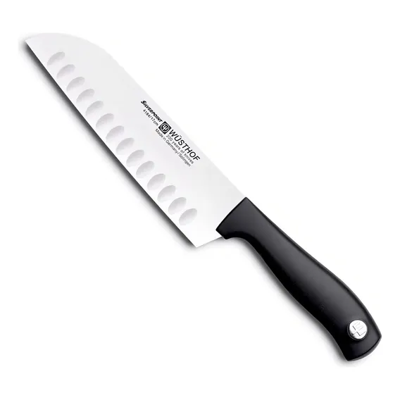 Faca Wüsthof Santoku Silverpoint 7 Pol 4184/17 Cor Preto Foto 1