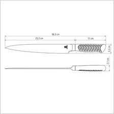 Faca Yanagiba Tramontina Para Sushi 9'' Diamond Aço Inox Foto mini  3