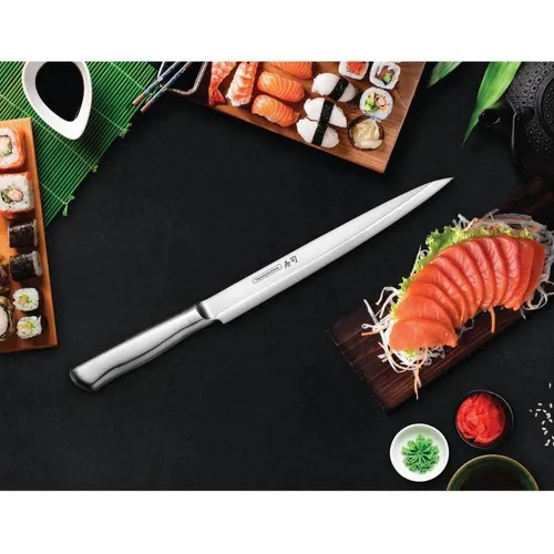 Faca Yanagiba Tramontina Para Sushi 9'' Diamond Aço Inox Foto 1