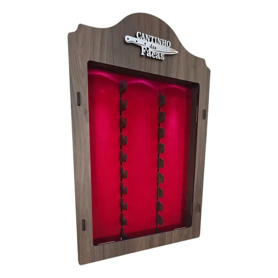 Facas Artesanais Churrasco Artesanato Jsl Luxo 10 Unidades. Cor Vermelho Foto 1