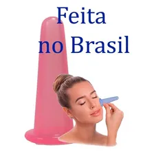 Facial Cupping Ventosa De Silicone Massagem Rosto Firmeza Foto mini  2