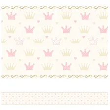 Faixa Adesiva Decorativa Infantil Coroa 10m X 10cm Cor Colorido Foto mini 3