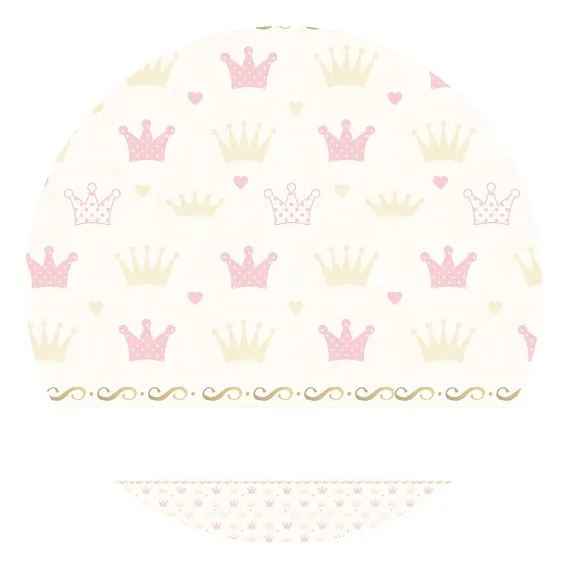 Faixa Adesiva Decorativa Infantil Coroa 10m X 10cm Cor Colorido Foto 1