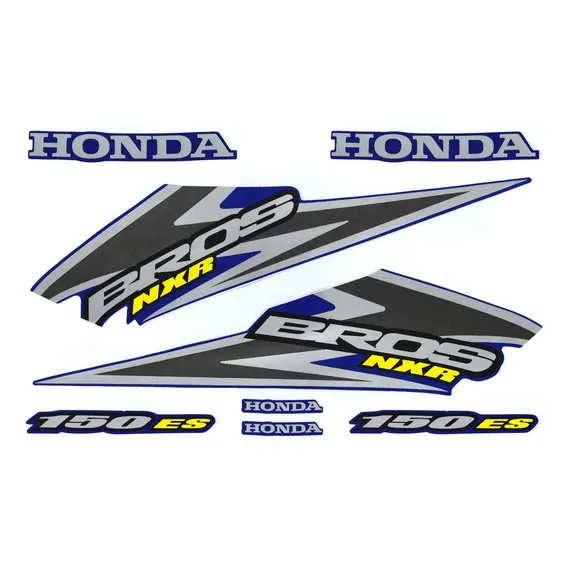 Faixa Adesiva Kit Completo Honda Nxr Bros 150 Es 2006 Azul Foto 1