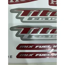 Faixa Adesiva Kit Completo Titan 150 2013 Esd Vermelha Foto mini 3