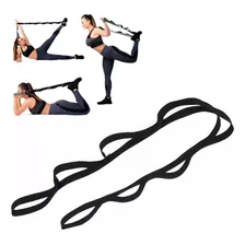 Faixa Alongamento Fisioterapia Yoga Pilates Funcional Zuí Cor Preto Foto  mini 1