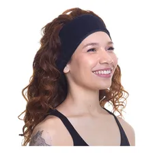 Faixa Atoalhada Para Cabelo Santa Clara Cor Preto Foto mini 1