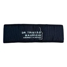 Faixa Cabelo Branca 10 Un Personalizada Bordada Em Piquet Cor Preto Foto mini 2