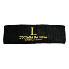 Faixa Cabelo Branca 10 Un Personalizada Bordada Em Piquet Cor Preto Foto mini 3