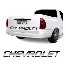 Faixa Chevrolet Corsa Picape Pick-up Tampa Traseira Cor Preto Foto  mini 1