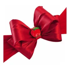 Faixa De Cabelo Infantil Baby Branca De Neve Com Maçã Cor Vermelho Foto mini 1