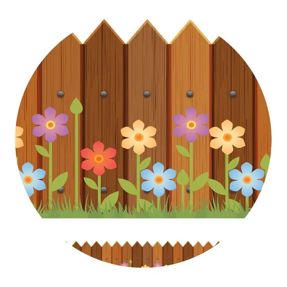 Faixa De Parede Adesiva Infantil Cerca Primavera 3mx15cm Foto 1