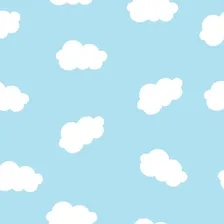 Faixa Decorativa De Parede Para Quarto De Bebê 3mx15cm Cor Nuvens Azul Foto mini 3
