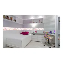 Faixa Decorativa Infantil Papel Parede Adesivo Coruja Cor Coruja Rosa Foto mini 2
