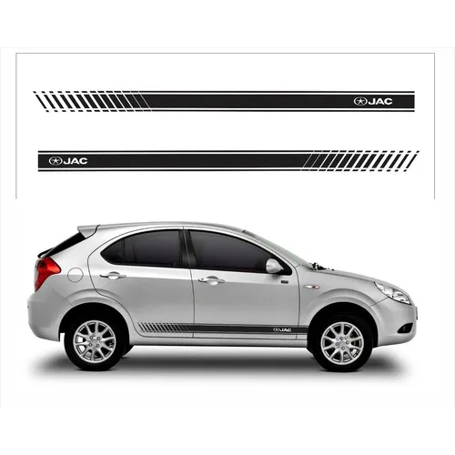 Faixa Decorativa Lateral Faixa Jac J3 Cor Preto Foto 1